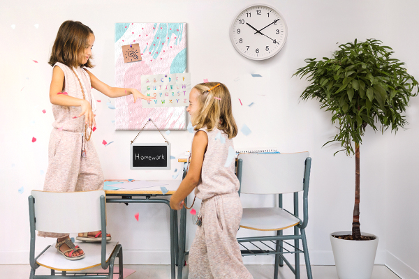 Tableau en liège déco Taches abstraites aux couleurs pastel