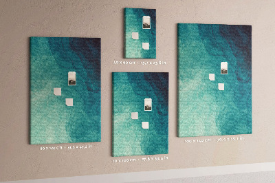 Tableau en liège déco Motif abstrait dans des tons de bleu