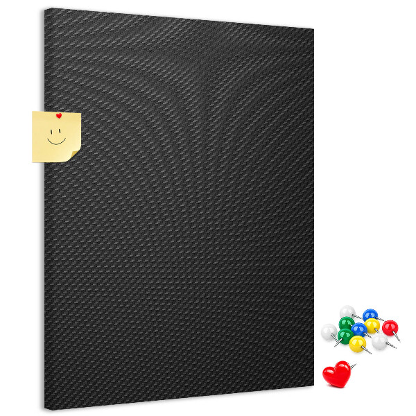 Tableau en liège déco Texture noire avec un subtil motif anthracite