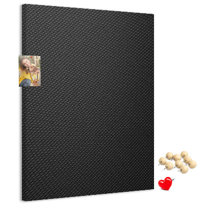 Tableau en liège déco Texture noire avec un subtil motif anthracite