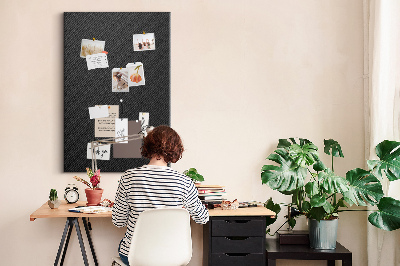 Tableau en liège déco Texture noire avec un subtil motif anthracite