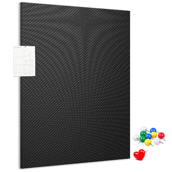 Tableau en liège déco Texture noire avec un subtil motif anthracite