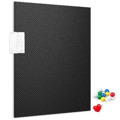 Tableau en liège déco Texture noire avec un subtil motif anthracite