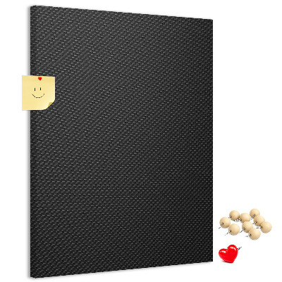 Tableau en liège déco Texture noire avec un subtil motif anthracite
