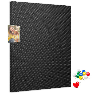 Tableau en liège déco Texture noire avec un subtil motif anthracite