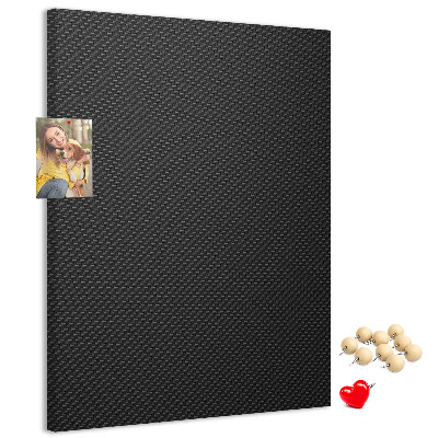 Tableau en liège déco Texture noire avec un subtil motif anthracite