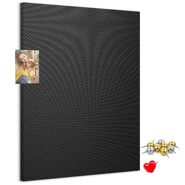 Tableau en liège déco Texture noire avec un subtil motif anthracite