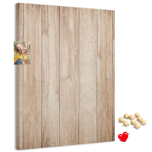 Tableau en liège déco Motif naturel de planches de bois en arrière-plan