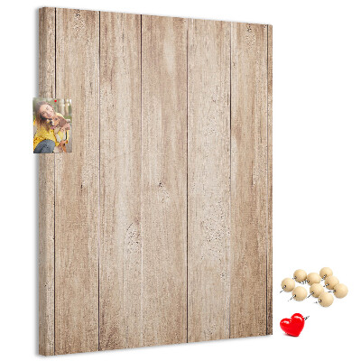 Tableau en liège déco Motif naturel de planches de bois en arrière-plan