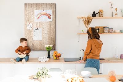Tableau en liège déco Motif naturel de planches de bois en arrière-plan