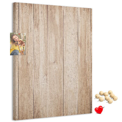 Tableau en liège déco Motif naturel de planches de bois en arrière-plan