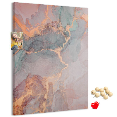 Tableau de liège Motif abstrait aux nervures délicates