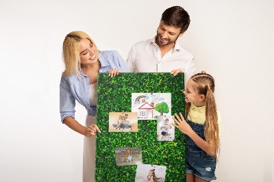 Tableau en liège fantaisie mur vert dense et feuillu