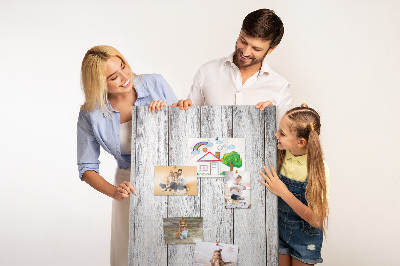 Tableau en liège fantaisie Planches grinçantes dans des tons de gris