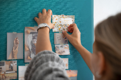 Tableau en liège déco Nuances géométriques de bleu en arrière-plan