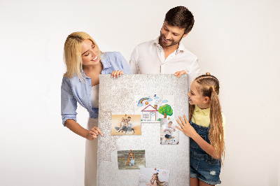 Tableau en liège fantaisie Un délicat motif de mandala sur un fond clair