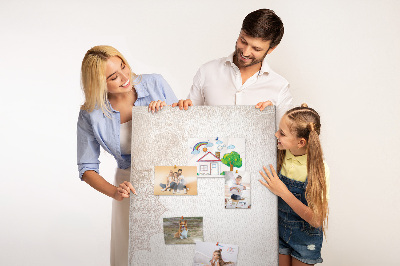 Tableau en liège fantaisie Un délicat motif de mandala sur un fond clair