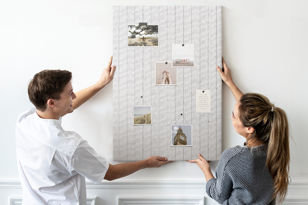 Tableau en liège déco Texture de bois clair en arrière-plan