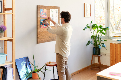 Tableau en liège déco Bois naturel aux teintes chaudes