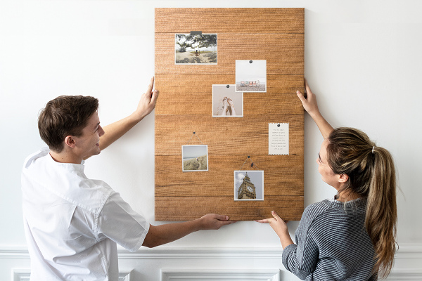 Tableau en liège déco Bois naturel aux teintes chaudes