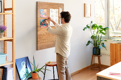 Tableau en liège déco Bois naturel aux teintes chaudes