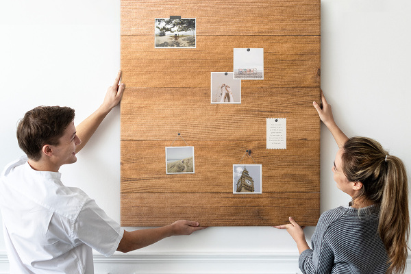 Tableau en liège déco Bois naturel aux teintes chaudes