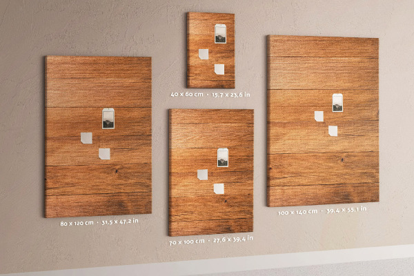 Tableau en liège déco Bois naturel aux teintes chaudes