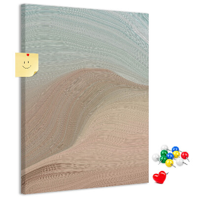 Tableau de liège Des vagues délicates dans des tons pastel