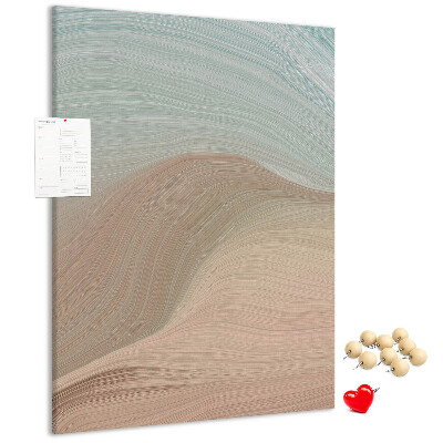 Tableau de liège Des vagues délicates dans des tons pastel
