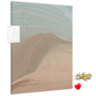 Tableau de liège Des vagues délicates dans des tons pastel
