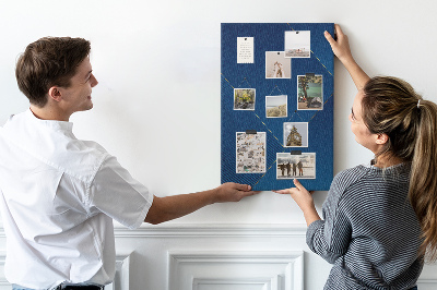 Tableau en liège fantaisie Design moderne dans des tons de bleu