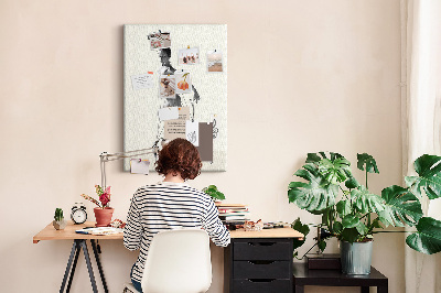 Tableau en liège déco Danser dans un réseau de fils invisibles