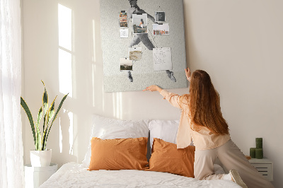 Tableau en liège déco Danser dans un réseau de fils invisibles