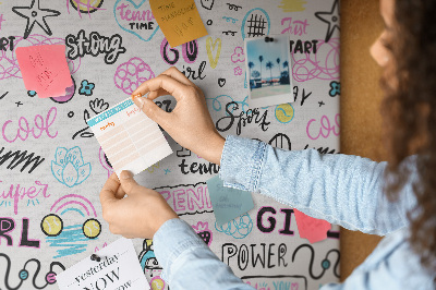 Tableau en liège fantaisie Énergie sportive et force féminine