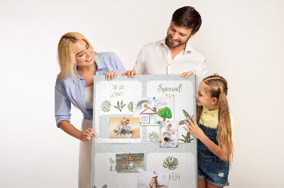 Tableau de liège Thème jungle avec animaux exotiques