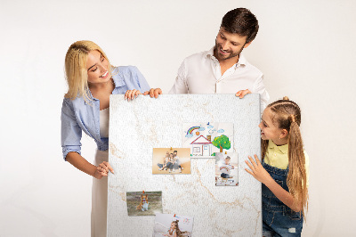 Tableau en liège fantaisie Motif marbré élégant dans des tons clairs