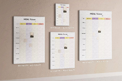 Tableau en liège déco Planificateur de repas pour chaque jour de la semaine
