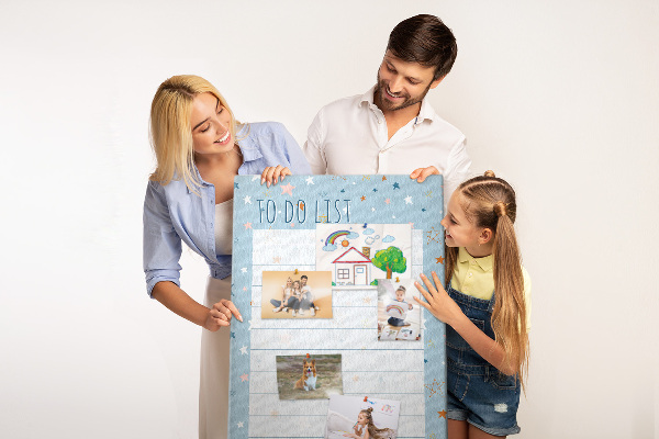 Tableau en liège déco Thème étoile pour les listes de tâches