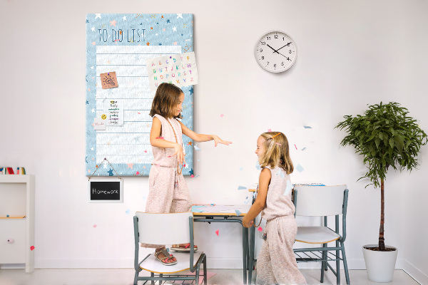 Tableau en liège déco Thème étoile pour les listes de tâches