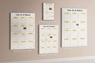 Tableau de liège Calendrier annuel pour la planification d'événements