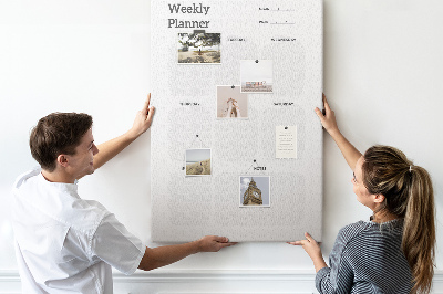 Tableau de liège Agenda hebdomadaire avec champs vides
