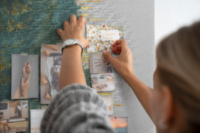 Tableau en liège déco Paysage abstrait dans des tons de vert