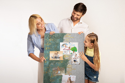 Tableau en liège déco Paysage abstrait dans des tons de vert