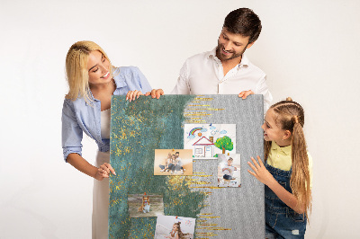 Tableau en liège déco Paysage abstrait dans des tons de vert
