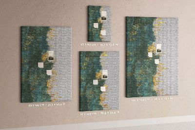 Tableau en liège déco Paysage abstrait dans des tons de vert