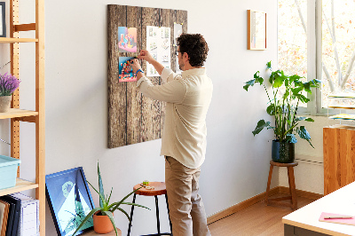 Tableau en liège fantaisie Fond texturé en bois naturel