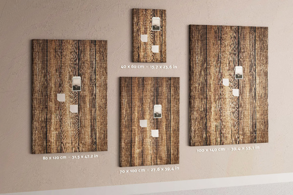 Tableau en liège fantaisie Fond texturé en bois naturel