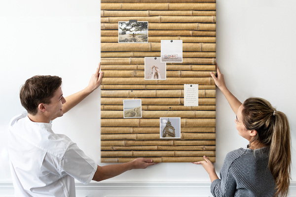 Tableau de liège Planches en bambou naturel aux teintes chaudes