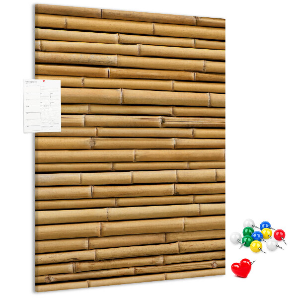 Tableau de liège Planches en bambou naturel aux teintes chaudes