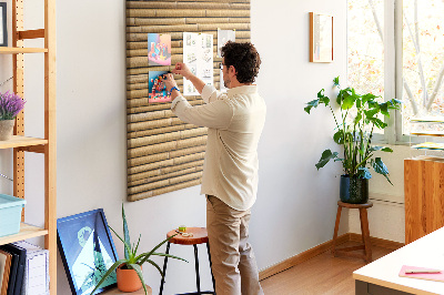 Tableau de liège Planches en bambou naturel aux teintes chaudes
